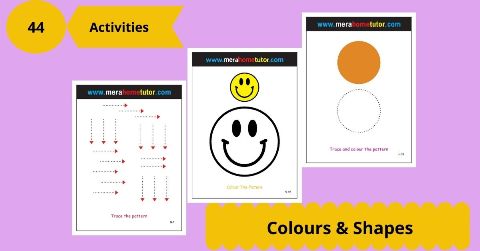 Colors & Shapes Activity Flash Cards