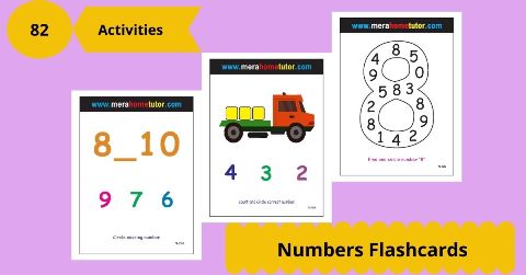 Numbers Flashcards Activity Flash Cards